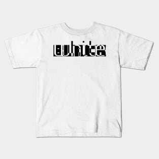 BLACK white Kids T-Shirt